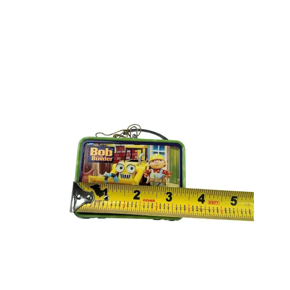Vintage Bob The Builder Mini Tin Lunchbox Ornament